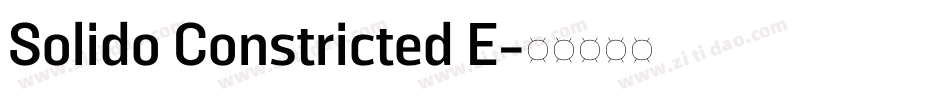 Solido Constricted E字体转换